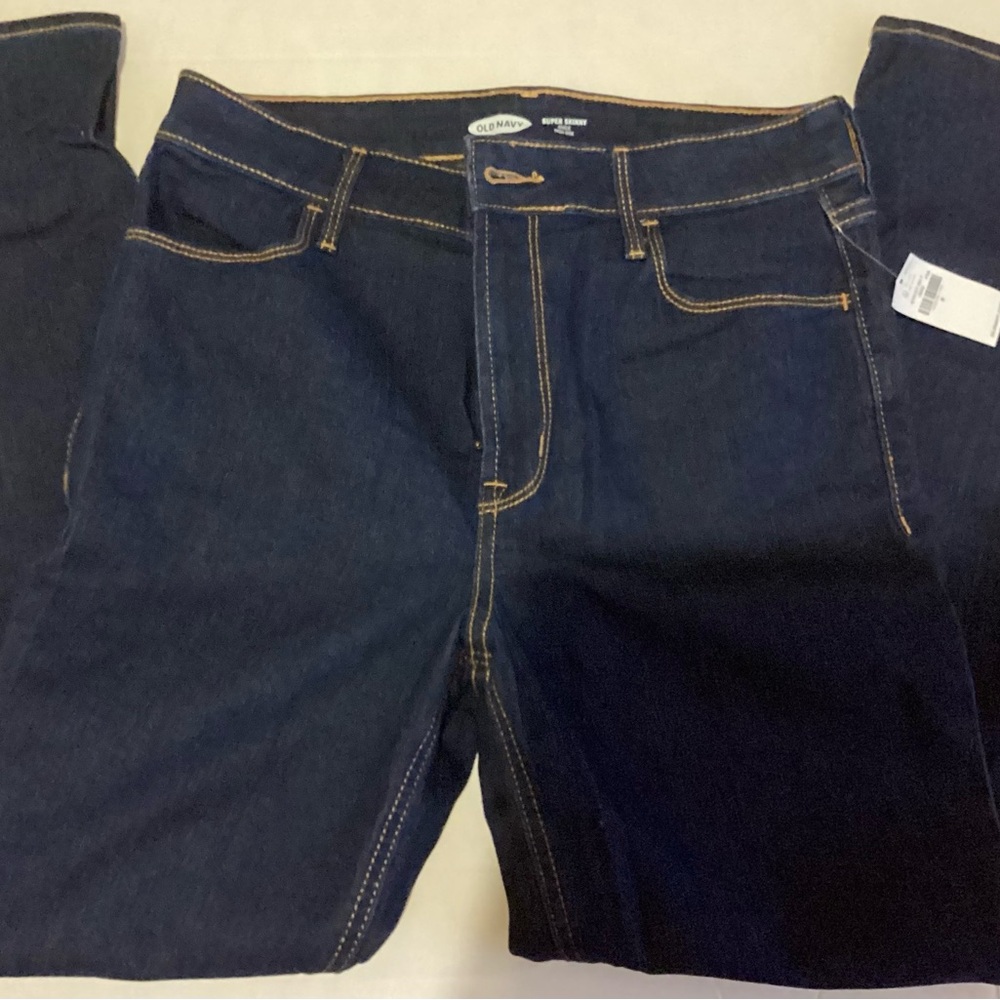 Old Navy Sz 8 Wow Ankle Super Skinny Jeans Dark Rinse